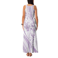 Sharks Couple Dreamy Polynesians Floral Sea Family Matching Tank Maxi Dress and Hawaiian Shirt Lilac LT7 - Polynesian Pride