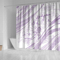 Sharks Couple Dreamy Polynesians Floral Sea Shower Curtain Lilac LT7 - Polynesian Pride