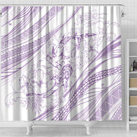 Sharks Couple Dreamy Polynesians Floral Sea Shower Curtain Lilac LT7 - Polynesian Pride