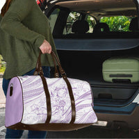 Sharks Couple Dreamy Polynesians Floral Sea Travel Bag Lilac LT7 - Polynesian Pride