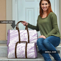 Sharks Couple Dreamy Polynesians Floral Sea Travel Bag Lilac LT7 - Polynesian Pride