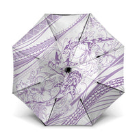 Sharks Couple Dreamy Polynesians Floral Sea Umbrella Lilac LT7 One Size Folded 11.42 inch Opened Diameter 37.4 inch Lilac - Polynesian Pride