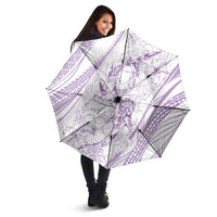 Sharks Couple Dreamy Polynesians Floral Sea Umbrella Lilac LT7 - Polynesian Pride
