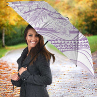 Sharks Couple Dreamy Polynesians Floral Sea Umbrella Lilac LT7 - Polynesian Pride