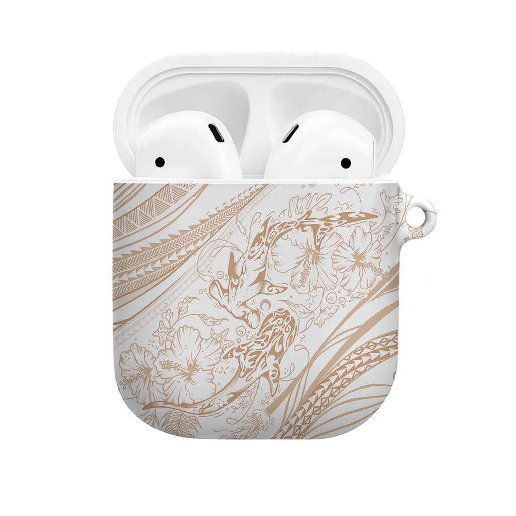 Sharks Couple Dreamy Polynesians Floral Sea AirPods Case Hazel LT7 Hazel - Polynesian Pride