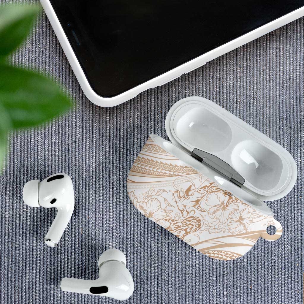 Sharks Couple Dreamy Polynesians Floral Sea AirPods Case Hazel LT7 - Polynesian Pride