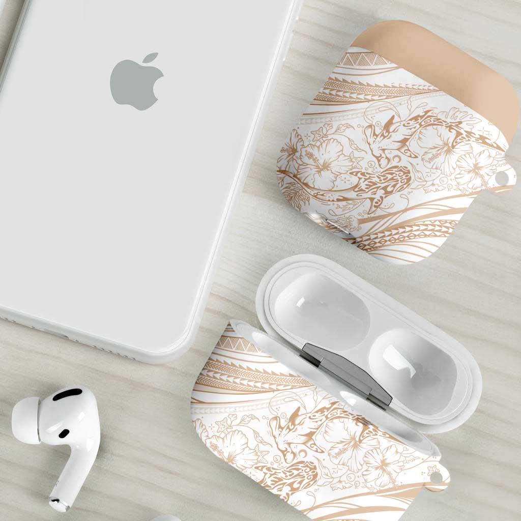 Sharks Couple Dreamy Polynesians Floral Sea AirPods Case Hazel LT7 - Polynesian Pride