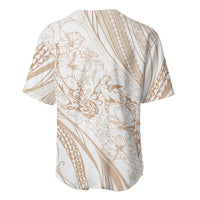 Sharks Couple Dreamy Polynesians Floral Sea Baseball Jersey Hazel - Polynesian Pride