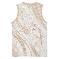 Sharks Couple Dreamy Polynesians Floral Sea Basketball Jersey Hazel - Polynesian Pride
