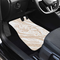 Sharks Couple Dreamy Polynesians Floral Sea Car Mats Hazel - Polynesian Pride