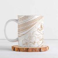 Sharks Couple Dreamy Polynesians Floral Sea Ceramic Mug Hazel - Polynesian Pride