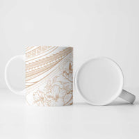 Sharks Couple Dreamy Polynesians Floral Sea Ceramic Mug Hazel - Polynesian Pride