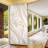 Sharks Couple Dreamy Polynesians Floral Sea Door Cover Hazel LT7 - Polynesian Pride