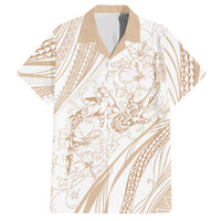 Sharks Couple Dreamy Polynesians Floral Sea Hawaiian Shirt Hazel LT7 Hazel - Polynesian Pride
