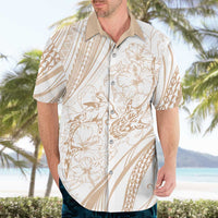 Sharks Couple Dreamy Polynesians Floral Sea Hawaiian Shirt Hazel LT7 - Polynesian Pride