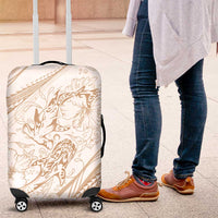Sharks Couple Dreamy Polynesians Floral Sea Luggage Cover Hazel LT7 Hazel - Polynesian Pride