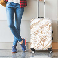Sharks Couple Dreamy Polynesians Floral Sea Luggage Cover Hazel LT7 - Polynesian Pride