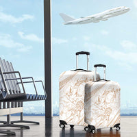 Sharks Couple Dreamy Polynesians Floral Sea Luggage Cover Hazel LT7 - Polynesian Pride