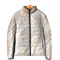 Sharks Couple Dreamy Polynesians Floral Sea Padded Jacket Hazel - Polynesian Pride