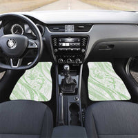 Sharks Couple Dreamy Polynesians Floral Sea Car Mats Emerald - Polynesian Pride