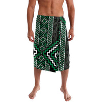 Jade Tukutuku Pattern Aotearoa Lavalava Niho Taniwha and Puhoro Motifs LT7 Green - Polynesian Pride