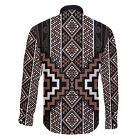 Classic Tukutuku Pattern Aotearoa Family Matching Puletasi and Hawaiian Shirt Niho Taniwha and Puhoro Motifs LT7 - Polynesian Pride