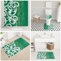 Pounamu Green Maori Bathroom Set Koru Kowhaiwhai - Polynesian Pride