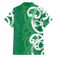 Pounamu Green Maori Hawaiian Shirt Koru Kowhaiwhai - Polynesian Pride