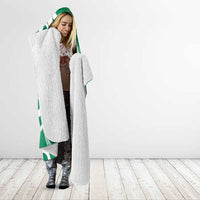 Pounamu Green Maori Hooded Blanket Koru Kowhaiwhai - Polynesian Pride