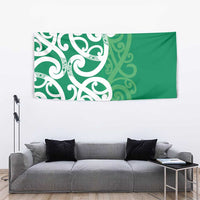 Pounamu Green Maori Tapestry Koru Kowhaiwhai - Polynesian Pride