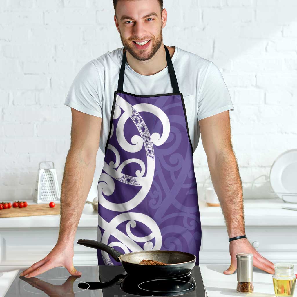 Violet Green Maori Apron Koru Kowhaiwhai - Polynesian Pride