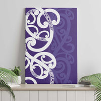 Violet Green Maori Canvas Wall Art Koru Kowhaiwhai - Polynesian Pride
