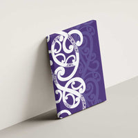 Violet Green Maori Canvas Wall Art Koru Kowhaiwhai - Polynesian Pride