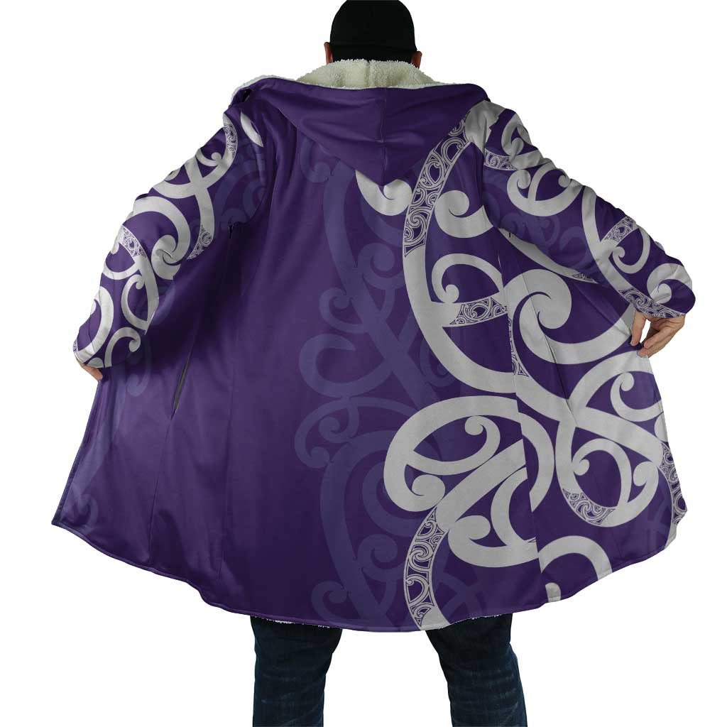 Violet Green Maori Cloak Koru Kowhaiwhai - Polynesian Pride
