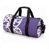 Violet Green Maori Duffle Bag Koru Kowhaiwhai