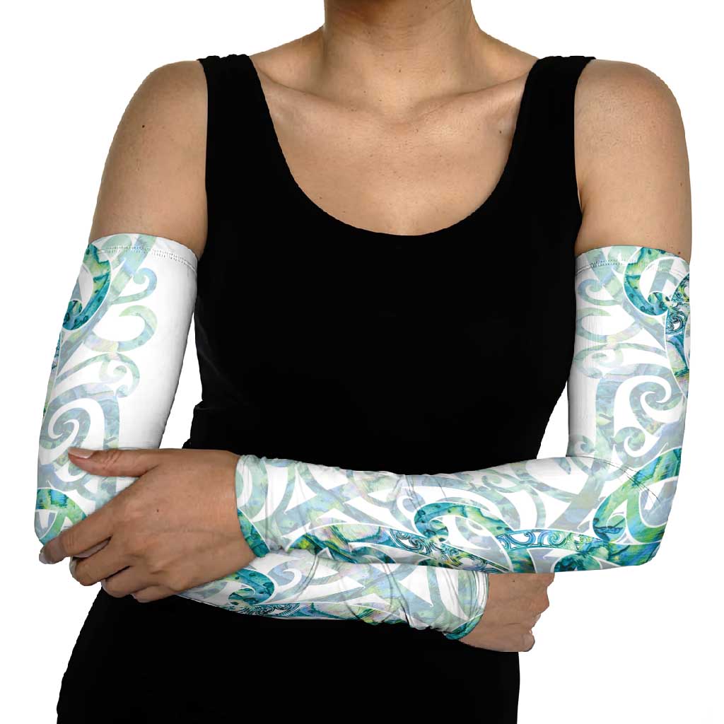 Paua Shell Maori Arm Sleeves Koru Kowhaiwhai - Polynesian Pride
