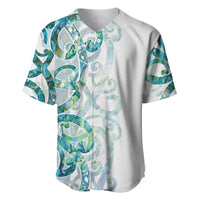 Paua Shell Maori Baseball Jersey Koru Kowhaiwhai - Polynesian Pride