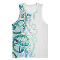 Paua Shell Maori Basketball Jersey Koru Kowhaiwhai - Polynesian Pride
