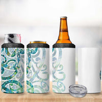 Paua Shell Maori 4 in 1 Can Cooler Tumbler Koru Kowhaiwhai LT7 - Polynesian Pride