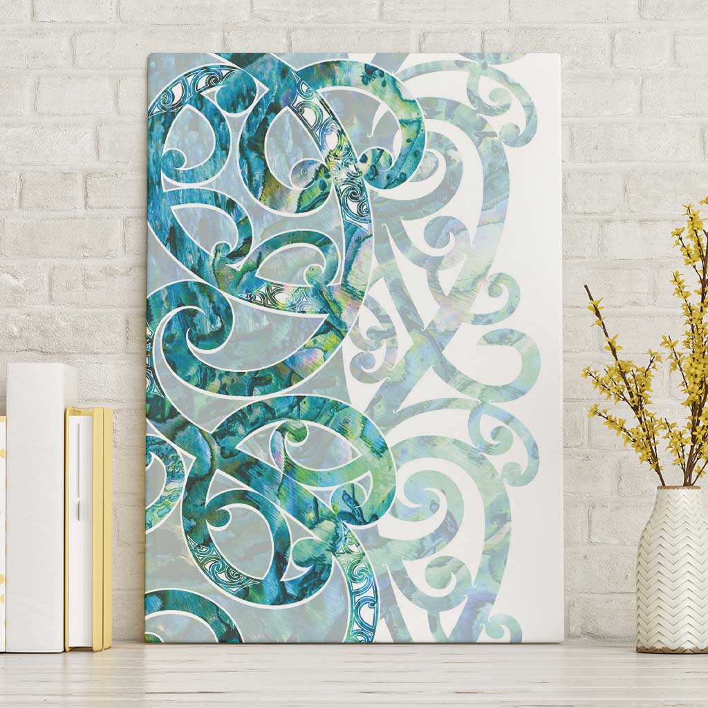 Paua Shell Maori Canvas Wall Art Koru Kowhaiwhai - Polynesian Pride