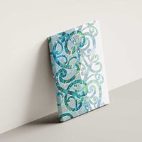 Paua Shell Maori Canvas Wall Art Koru Kowhaiwhai - Polynesian Pride