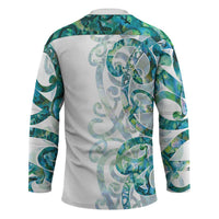 Paua Shell Maori Hockey Jersey Koru Kowhaiwhai LT7 - Polynesian Pride