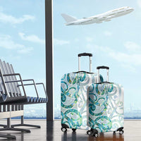 Paua Shell Maori Luggage Cover Koru Kowhaiwhai LT7 - Polynesian Pride