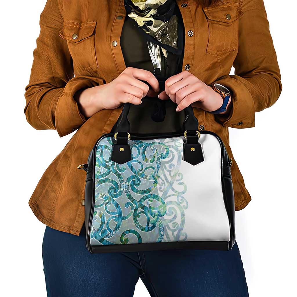 Paua Shell Maori Shoulder Handbag Koru Kowhaiwhai - Polynesian Pride