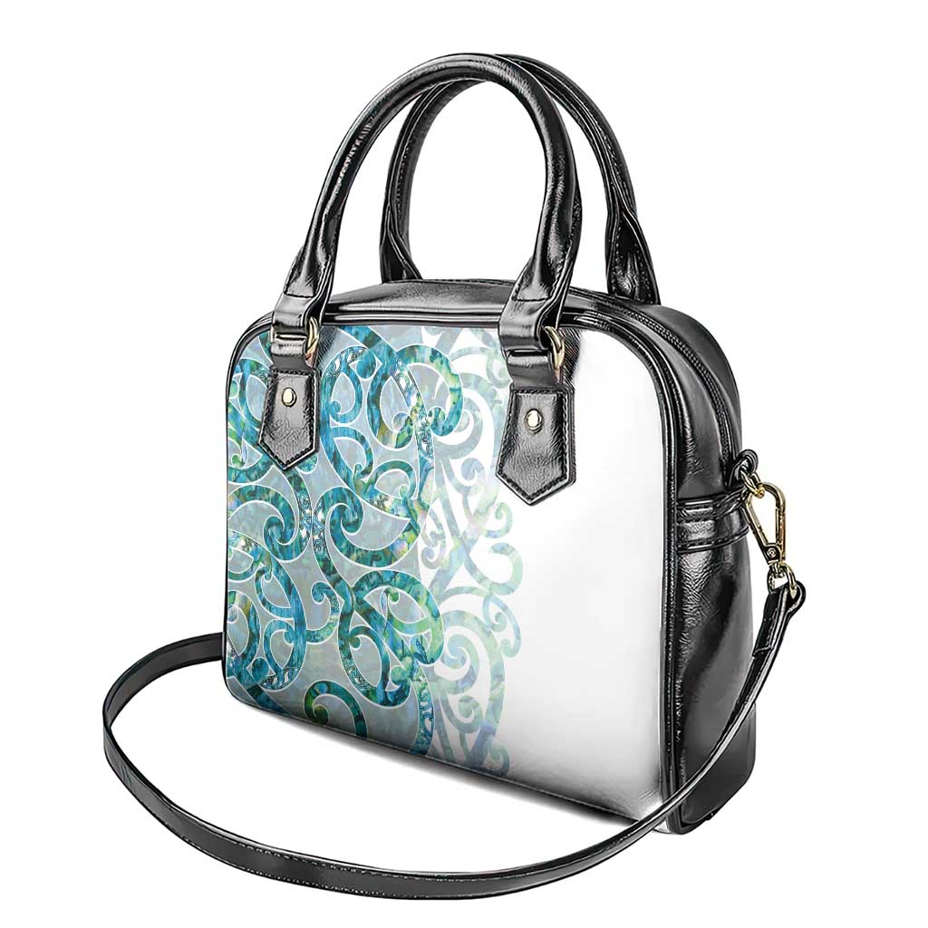 Paua Shell Maori Shoulder Handbag Koru Kowhaiwhai - Polynesian Pride