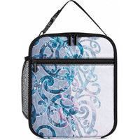 Turquoise Paua Shell Maori Lunch Bag Koru Kowhaiwhai