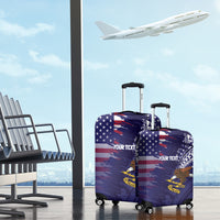 American Samoa Mix US Luggage Cover Flag Day Grunge Style
