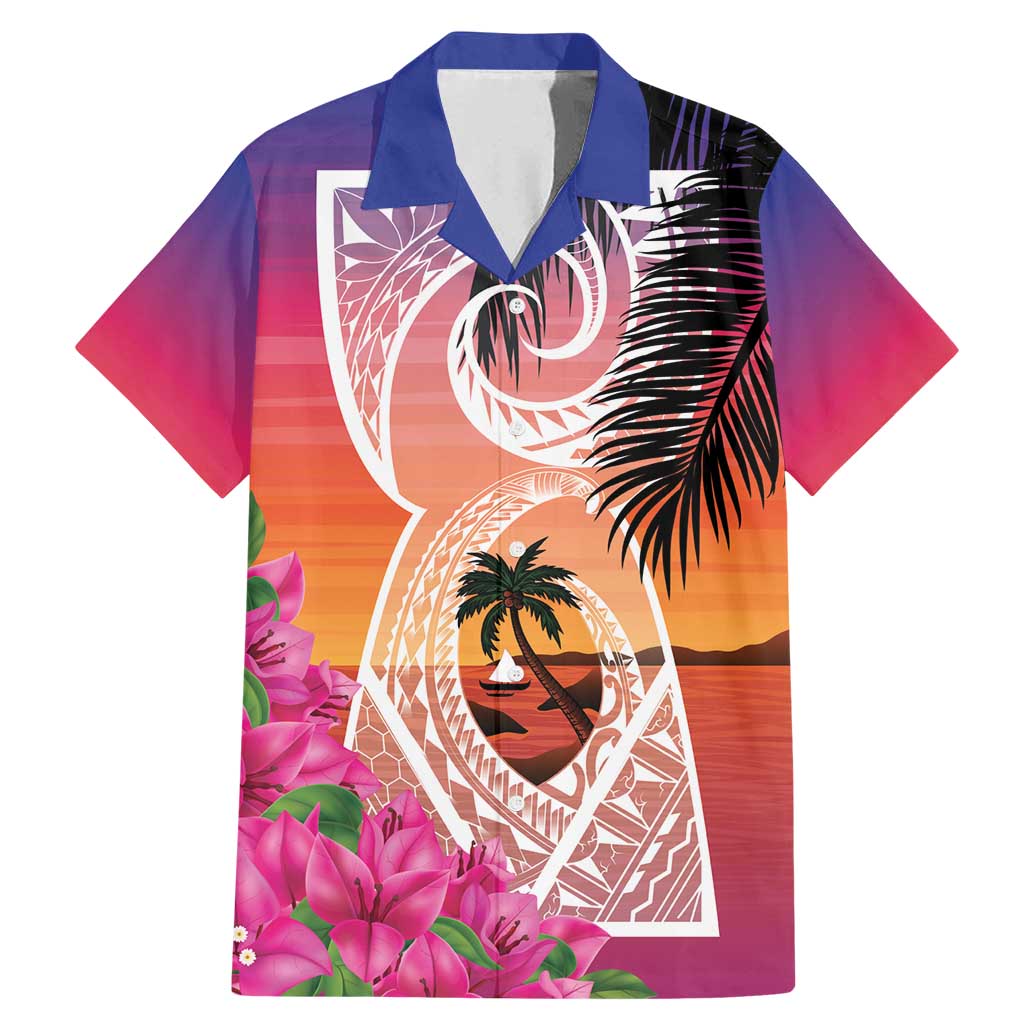 Guam Chamorro Family Matching Mermaid Dress and Hawaiian Shirt Artsy Latte Stone LT7 Dad's Shirt - Short Sleeve Art - Polynesian Pride