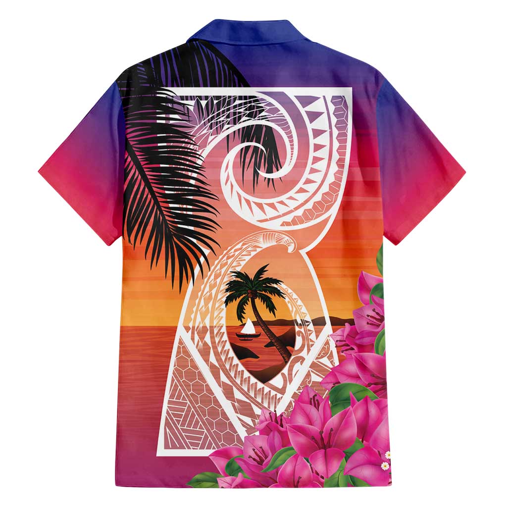 Guam Chamorro Family Matching Summer Maxi Dress and Hawaiian Shirt Artsy Latte Stone LT7 - Polynesian Pride