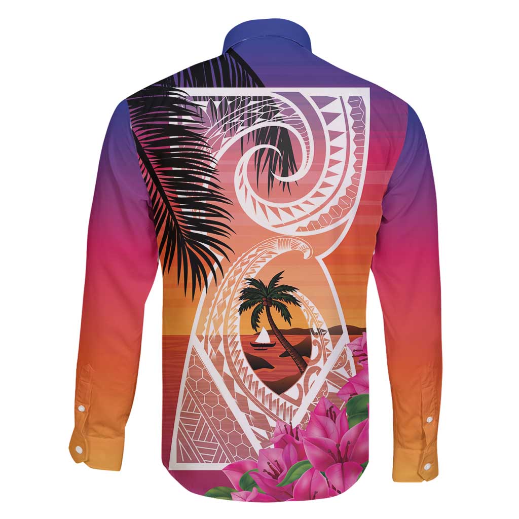 Guam Chamorro Family Matching Summer Maxi Dress and Hawaiian Shirt Artsy Latte Stone LT7 - Polynesian Pride